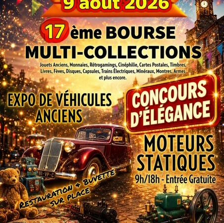 9 août 2026 : BOURSE MULTI-COLLECTIONS VABRE