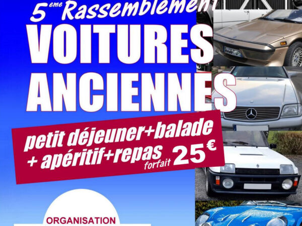 5ème rassemblement de voitures anciennes – Escoussens
