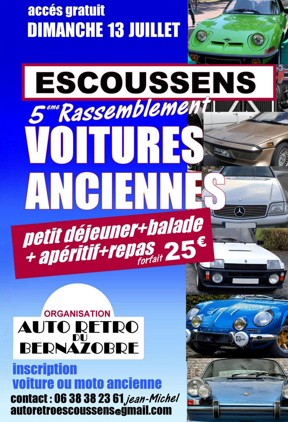 5ème rassemblement de voitures anciennes – Escoussens